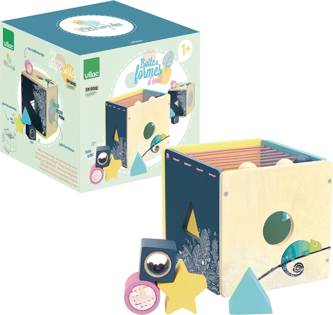 Lesena motorična kocka Vilac Canopée