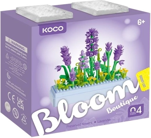 KOCO gradbena igrača cvetovi sivke 239 delov - 1 kos