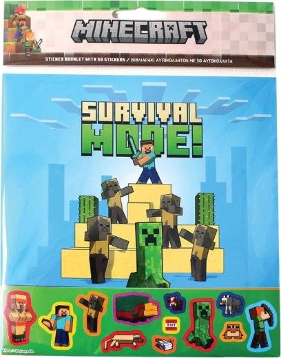 Album z nalepkami Minecraft – 50 nalepk