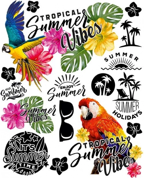 Poletne likalne aplikacije – velik list 20 × 30 cm