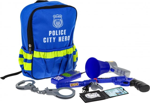 Oprema za malega policista v nahrbtniku - policijski komplet