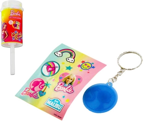 barbie obesek, ki spreminja barve