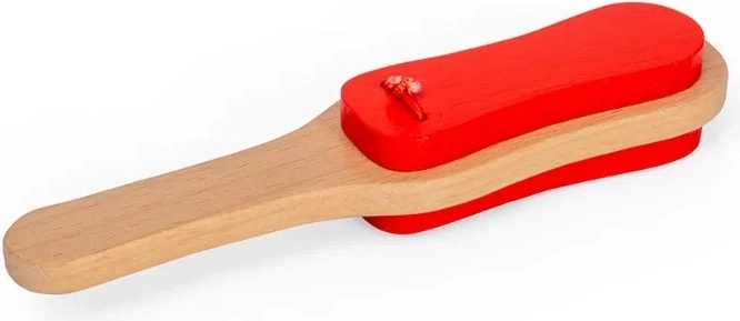 Bigjigs Toys lesene kastanjete z ročajem