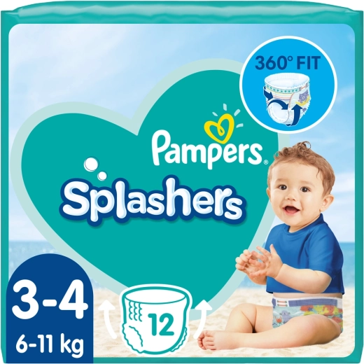 Pampers Splashers pleničke za vodo, št. 3 (12 kosov) 6–11 kg