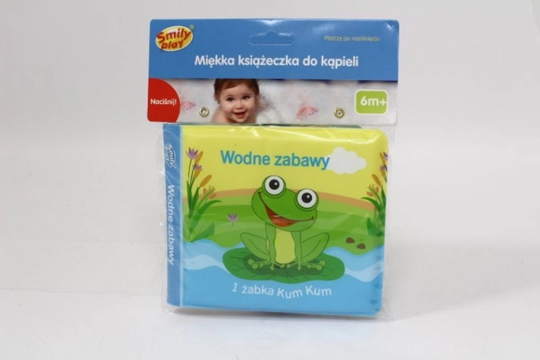 SmilyPlay mehka piskajoča kopalna knjižica z živalmi