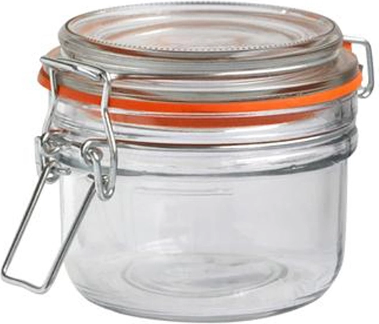 Steklen kozarec s patentnim zapiralom TORO 200 ml