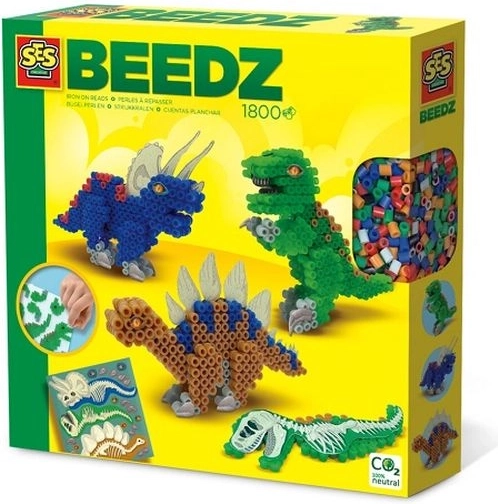 SES Creative Beedz zlikalne perlice dinozavri 3D