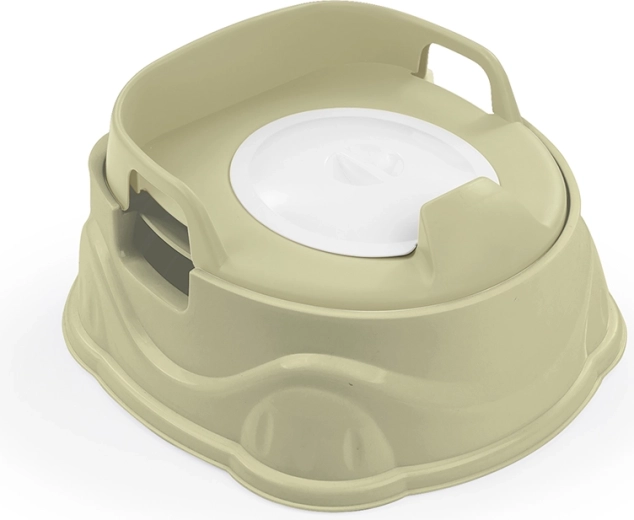 Otroški nočni kahliček 3v1 s sedežem za WC in stolčkom, svetlo zelen