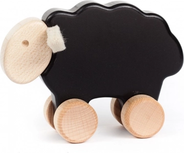 Leseni vlečni jagenjček črne barve BAJO