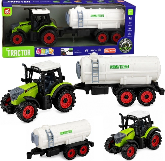 Otroški kmetijski traktor s cisterno na vztrajnik 34 cm