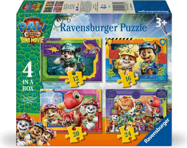Tačja patrulja: Dino film 4 v 1 sestavljanka Ravensburger