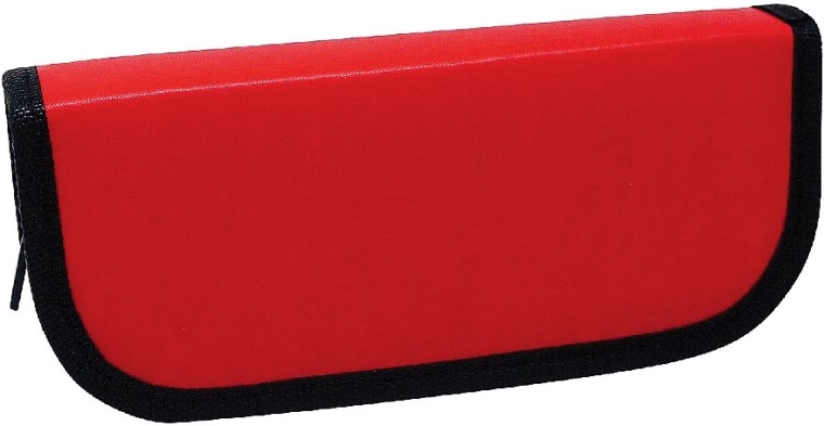 Veliko usnjeno etui s 6 zankami, rdeče