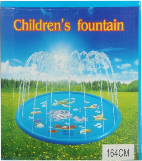 Garden sprinkler splash fountain for kids and pets, 164 cm diameter