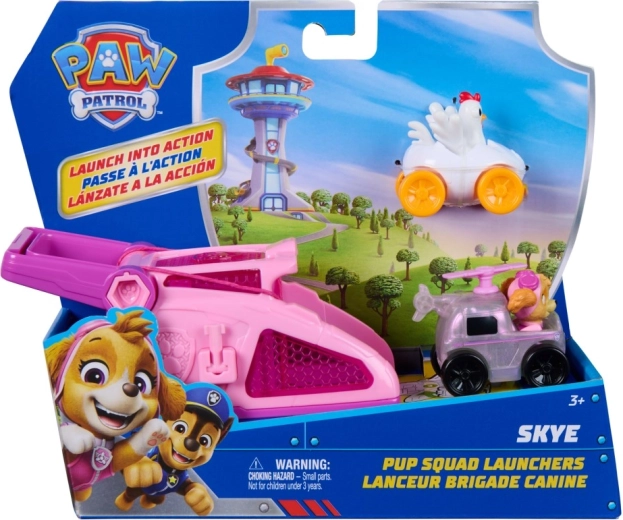 Tačke na patrulji – izstreljevalnik Skye – set z mini avtomobilčki