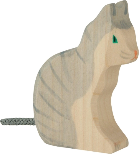 Holztiger sedeča mačka – 1 kos