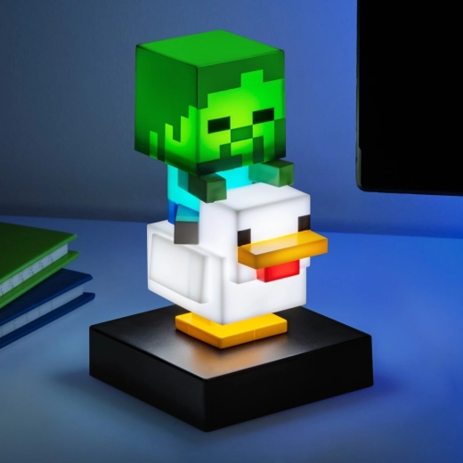 Minecraft Icon Light – lučka Chicken Jockey