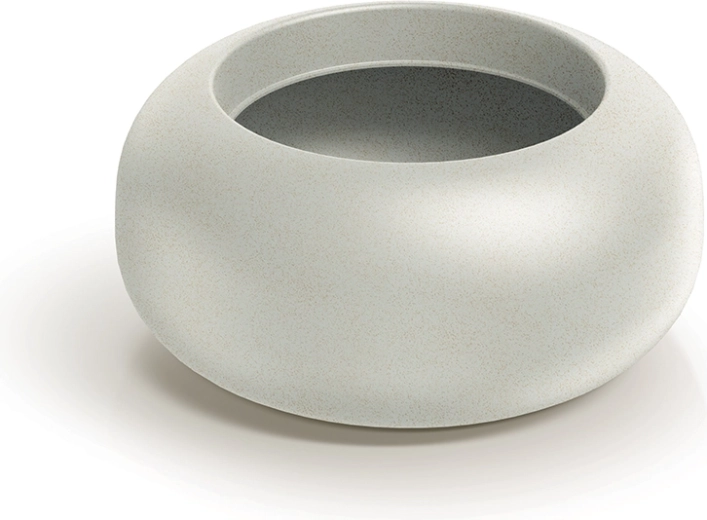 skleda za rože Ulpho Bowl 48 cm – peščena, za zunanjo in notranjo uporabo