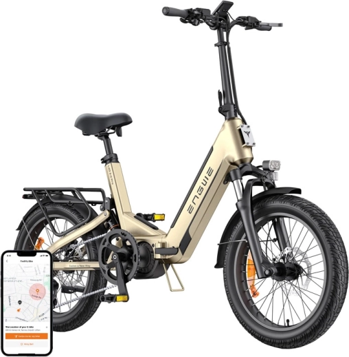 Engwe L20 3.0 Pro zložljivo mestno električno kolo 20" zlato