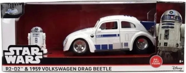 Jada Star Wars VW Drag Beetle R2-D2 1:24 with figure