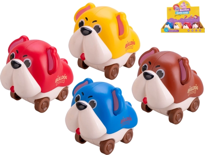 Interaktivni plastični kužek 7,5 cm – vozeča igrača za otroke