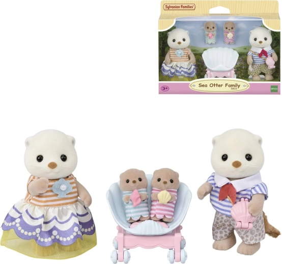 Sylvanian Families družina morskih vider – 4 kosi