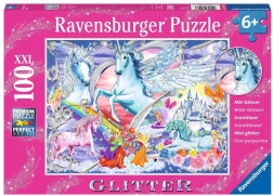 RAVENSBURGER Bleščeči puzzle Konjske sanje XXL 100 kosov