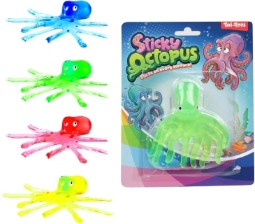 Prisesalna hobotnica – lepljiva igrača za otroke