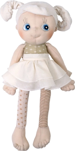Rubens Barn EcoBuds daisy, prva mehka punčka iz bio bombaža 35 cm
