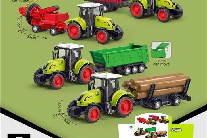 Maxell Children's Tractor with Agricultural Machine