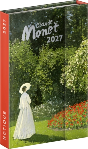 Notique tedenski magnetni rokovnik Claude Monet 2027, 11 × 16 cm