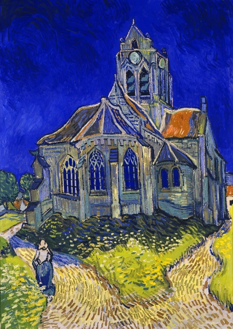 Sestavljanka Vincent van Gogh – Cerkev v Auvers-sur-Oise 1000 koščkov