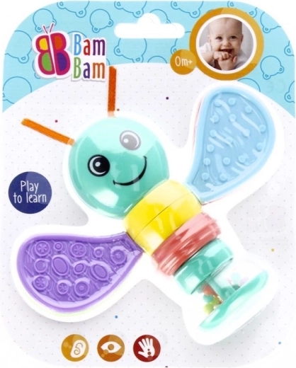 Ropotuljica čebelica za dojenčke 0m+