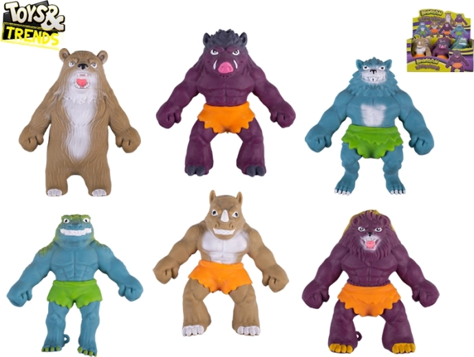 Toys&Trends Brainboooom raztegljiva figurica pošast plenilec 14 cm (mešanica 6 vrst) 12 kosov v display škatli
