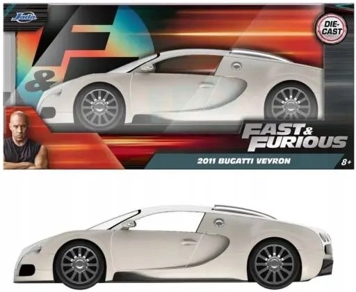 Jada Bugatti Veyron 2011 model from the Fast & Furious series in 1:24 scale