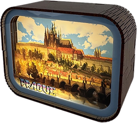 2Kids Toys lesena sestavljiva LED lučka Praha – Karlov most in Hradčani