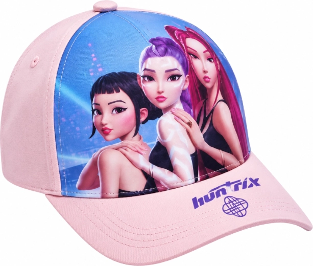 Otroška kapa s šiltom K-Pop Demon Hunters HUNTR/X v vijolično-črni barvi