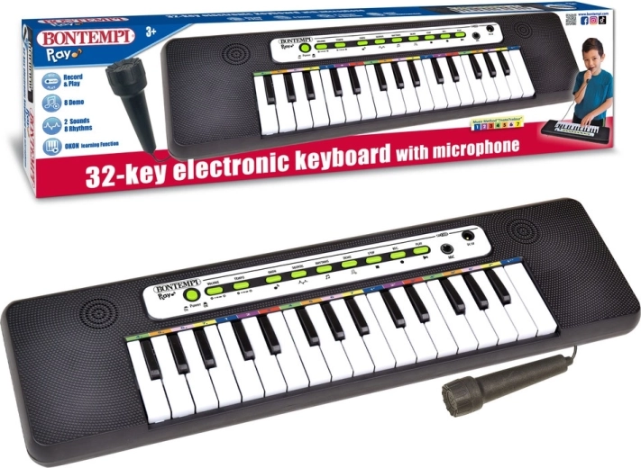 Bontempi elektronske klaviature z mikrofonom in 32 tipkami