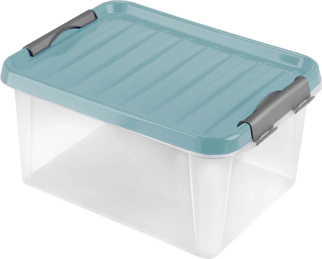 Plastična shranjevalna škatla z pokrovom HEIDRUN 14 l