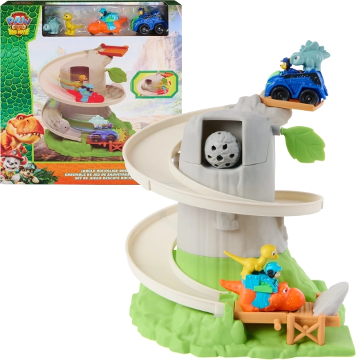 Spin Master Paw Patrol: The Dino Movie Jungle Rockslide Rescue – reševalna proga z vozili in dinozavri