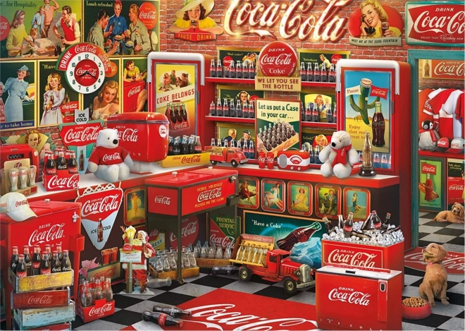 Sestavljanka SCHMIDT Coca-Cola – nostalgična trgovina, 1000 koščkov