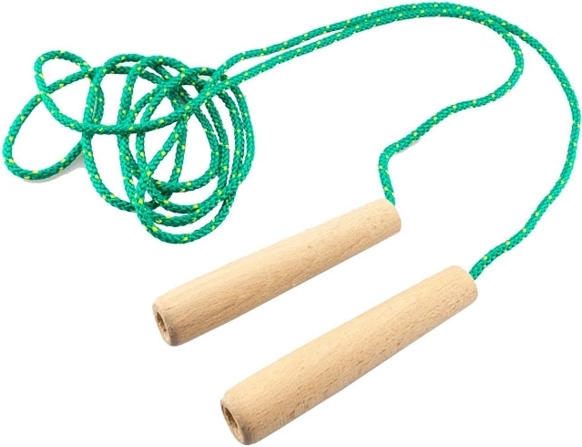 Kakovostna kolebnica 2 m z lesenimi ročaji