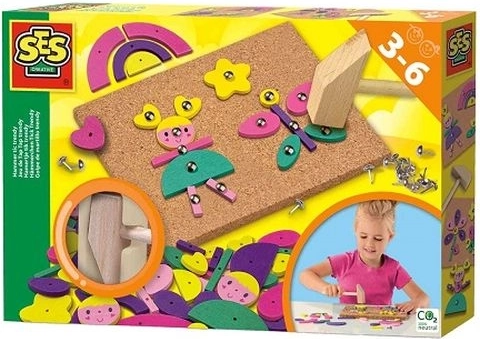 SES plutasta tabla z žebljički – ustvarjalni set