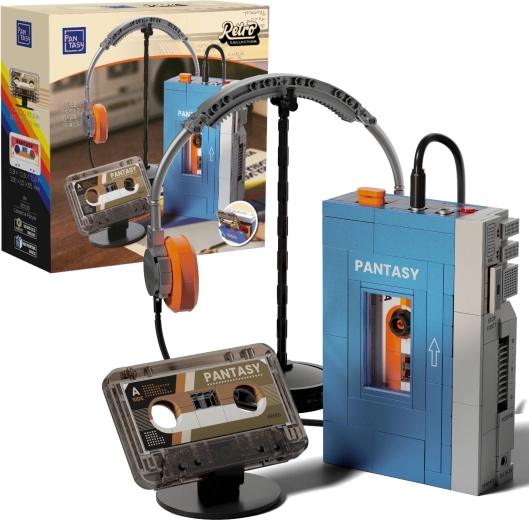 Pantasy retro gradbeni komplet – prenosni kasetni predvajalnik (walkman)