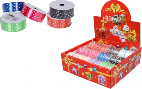 Satenast trak s pikami 2,5 cm x 2,7 m