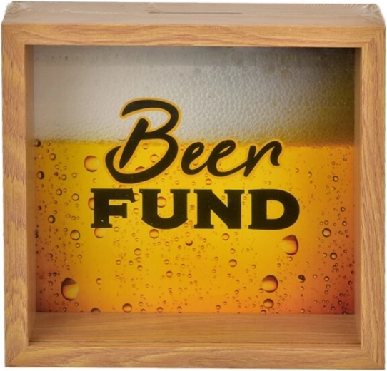 Lesena hranilnica Beer Fund 20 × 5 × 20 cm
