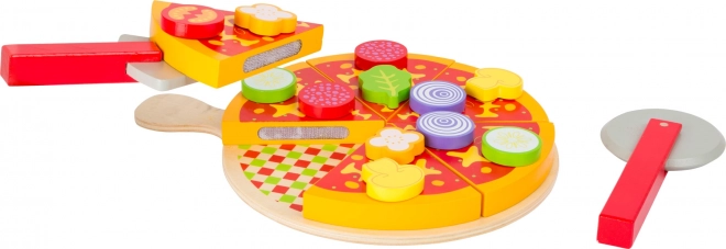 Lesena pizza set z dodatki Small Foot
