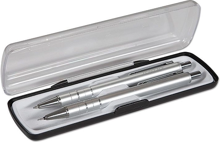 Darilni set Concorde Ring – srebrno kroglično pero in mehanski svinčnik