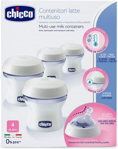 Chicco posodice za materino mleko Natural Feeling, 4 kosi