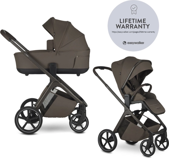 Easywalker Zoey kombiniran otroški voziček chestnut brown