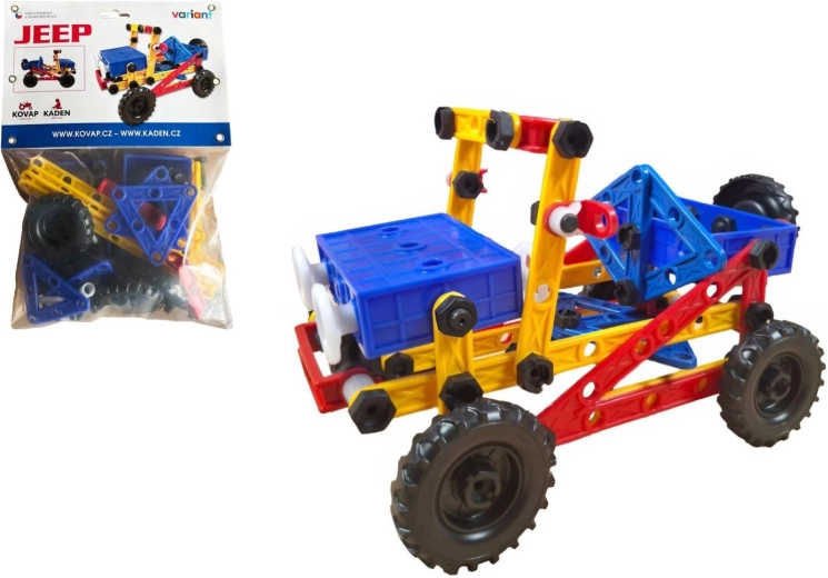Variant mini Jeep – polytechnic construction set (209 pieces)